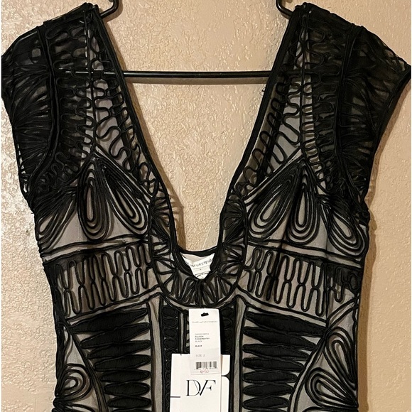 Diane von furstenberg black formal dress size 2 women - Picture 5 of 13